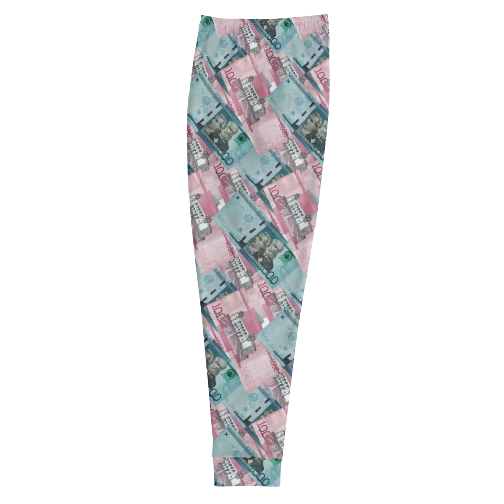 1000 y 2000 Dominican Pesos All-Over Print Men's Sweatpants Joggers