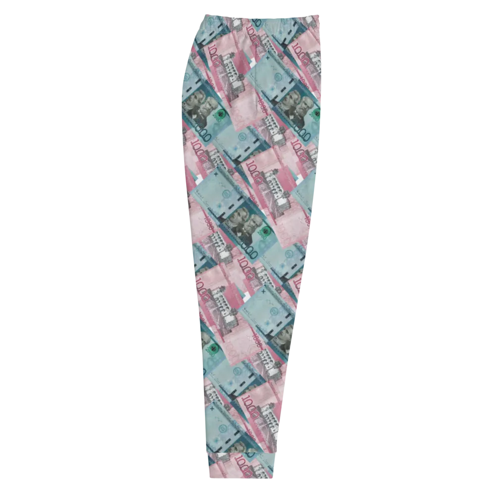 1000 y 2000 Dominican Pesos All-Over Print Men's Sweatpants Joggers