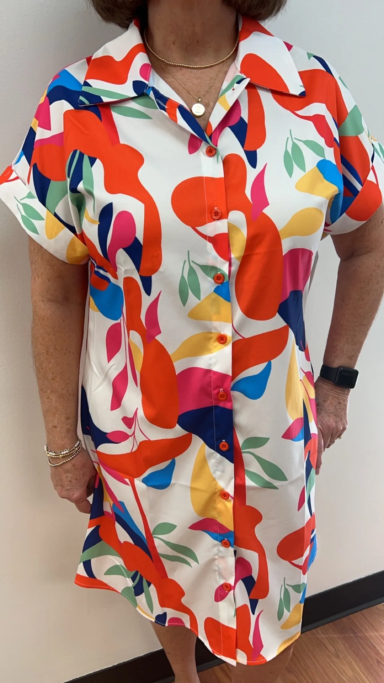 Abstract Print Dress