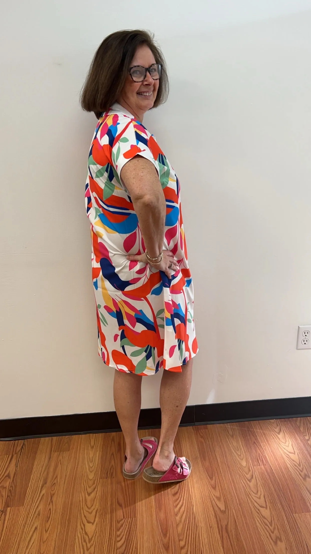 Abstract Print Dress
