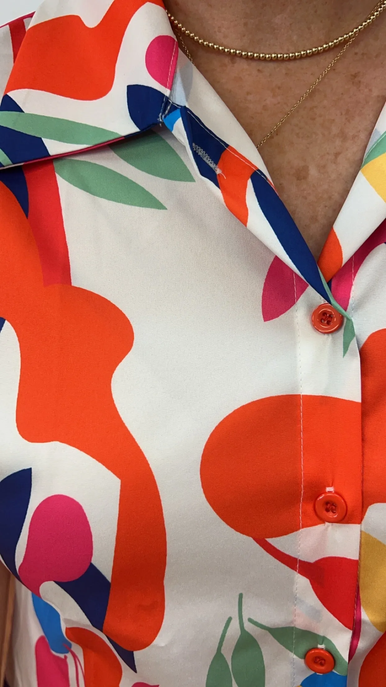 Abstract Print Dress