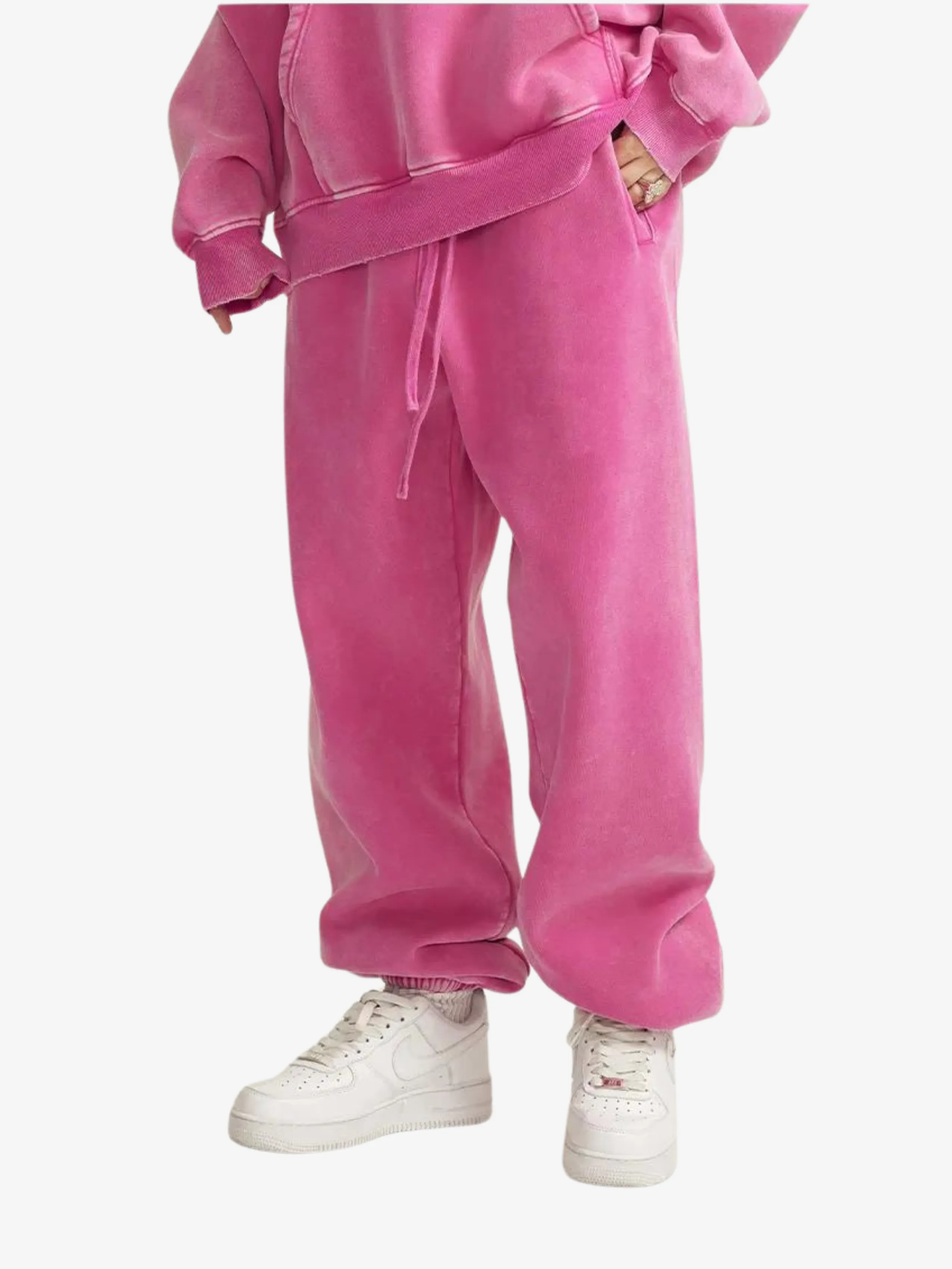 ACID WASH ESSENTIAL SWEAT PANTS
