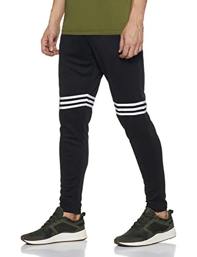 Adidas Men's Regular Pants (GR1321_Black/White_L)
