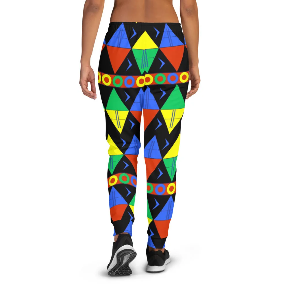 African Tribal Print Women's Joggers - South Africa