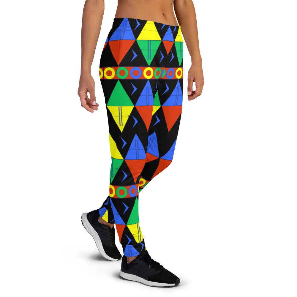 African Tribal Print Women's Joggers - South Africa