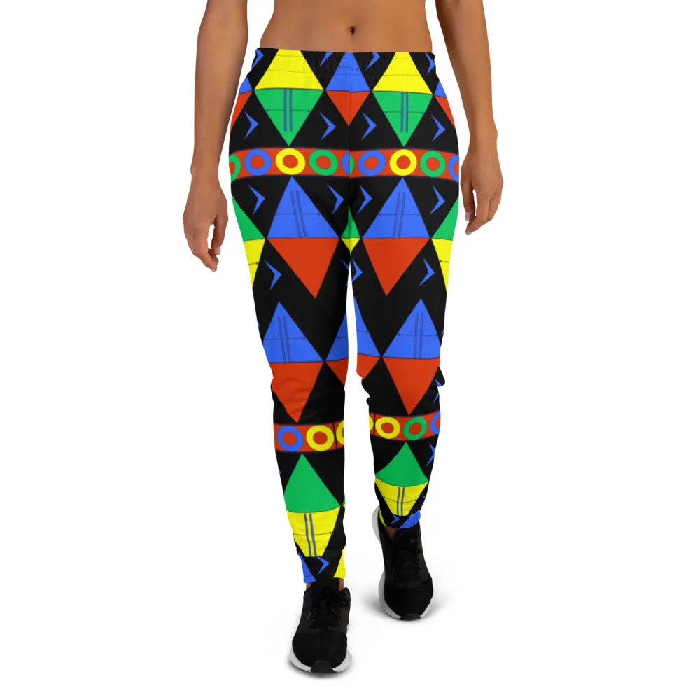 African Tribal Print Women's Joggers - South Africa