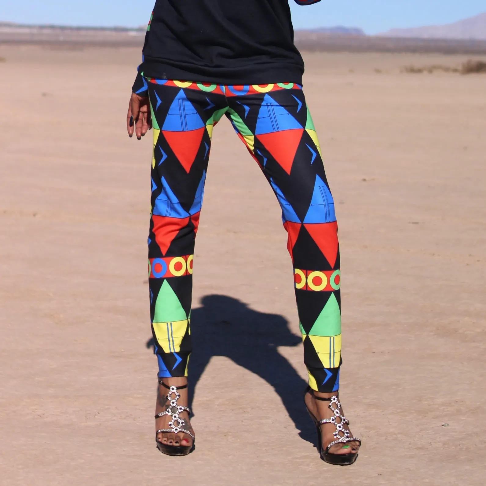 African Tribal Print Women's Joggers - South Africa