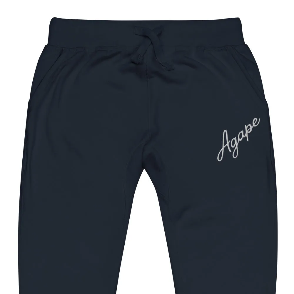 Agape Signature Embroidered Sweatpants