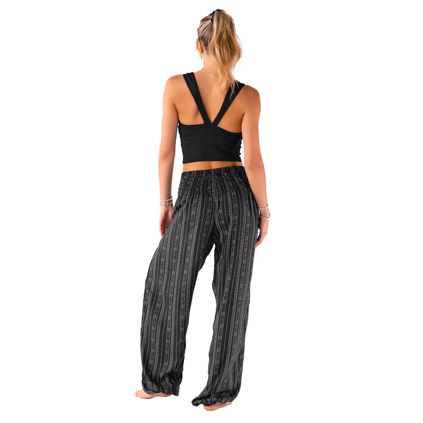 Akha Tribal Print Yoga Pants