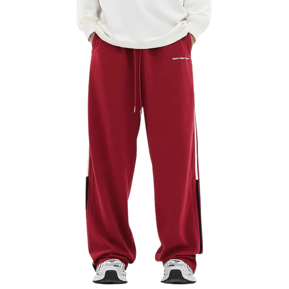 American Style Contrast Stripe Sweatpants