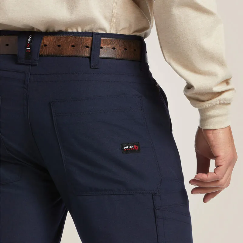 Ariat Men's Flame Resistant M5 DuraLight Ripstop Stackable Leg Pant Navy - 10039284