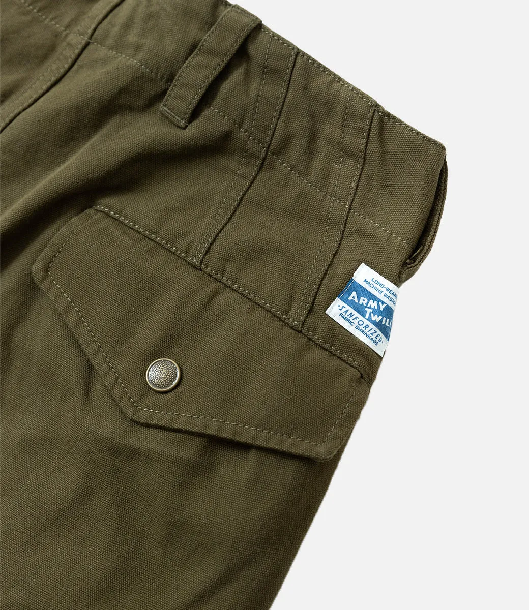 Army Twill Duck Cargo Pants Khaki