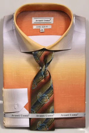 Avanti Uomo Dress Shirt DNS04 Mustard (Slim Fit)