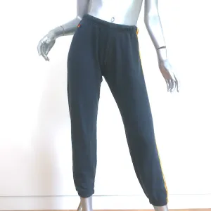 Aviator Nation 5 Stripe Sweatpants Charcoal Size Extra Small