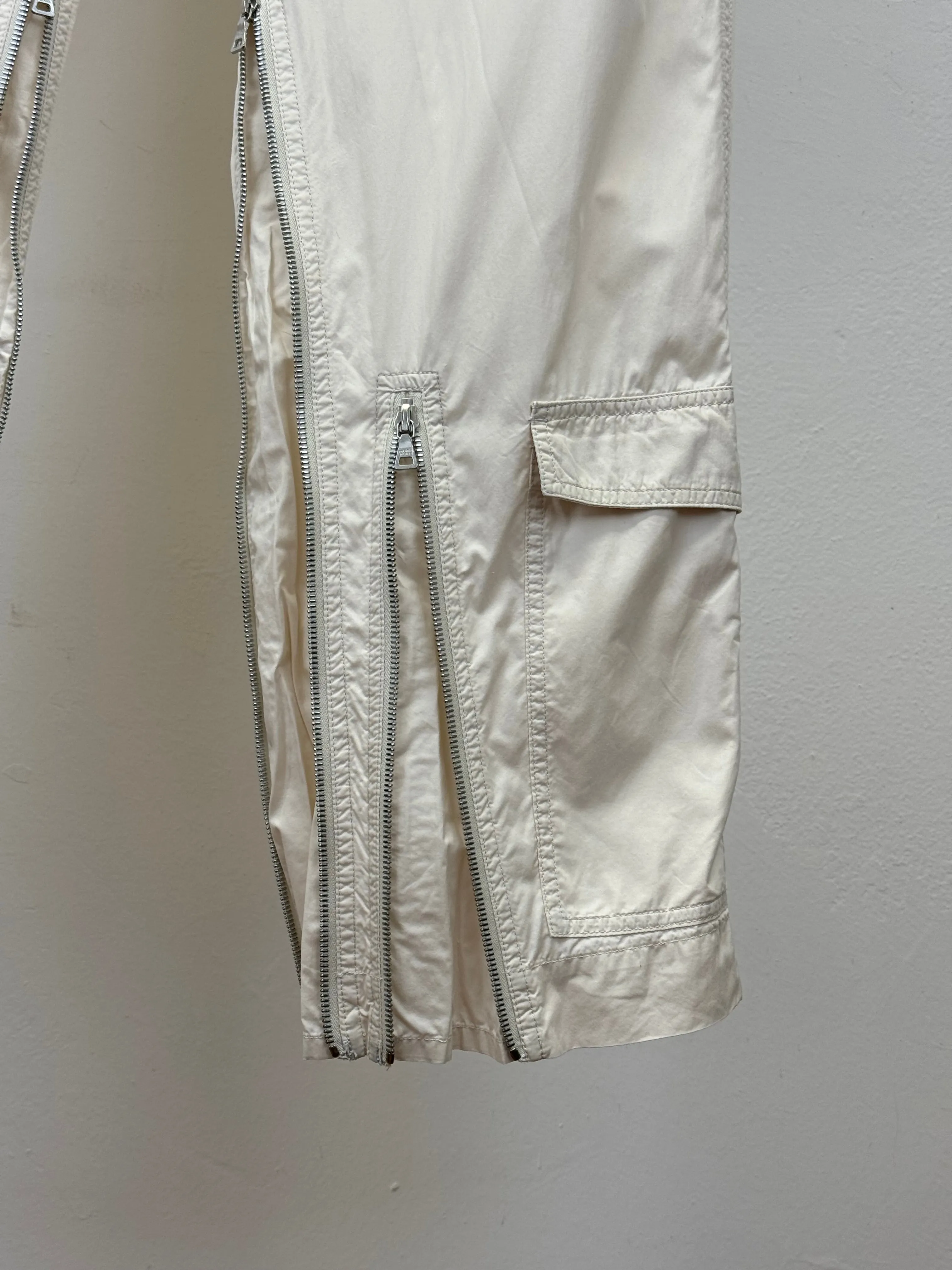 A/W1999 Prada zipper laced astro biker cargo pants