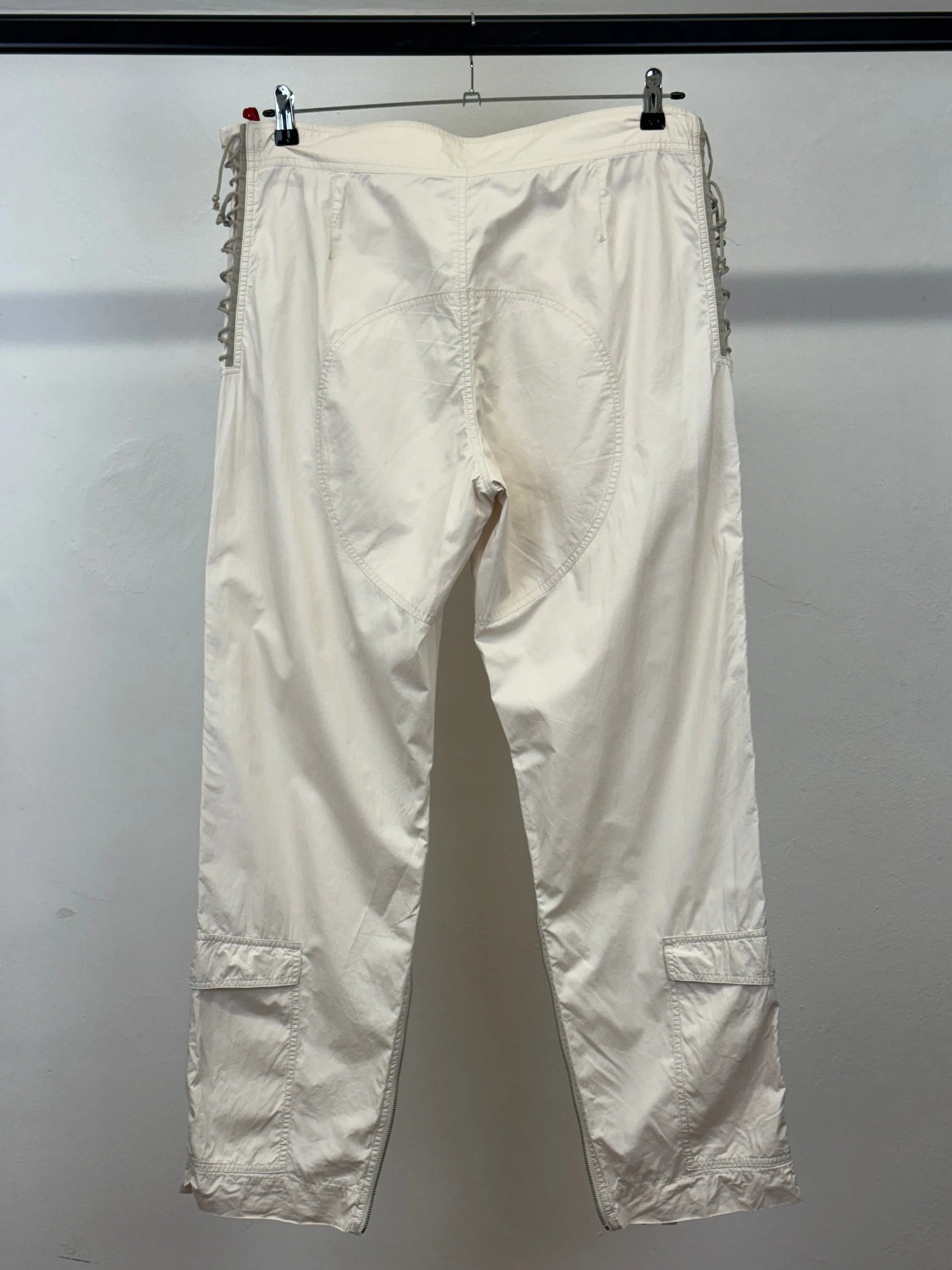 A/W1999 Prada zipper laced astro biker cargo pants
