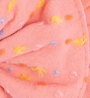 Baby Bling Bows - Shabby Enormous Bow - Coral Rainbow Dot