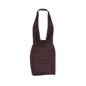 Backless Halter Dress - Sexy Slim Fit Womens Hip Dress
