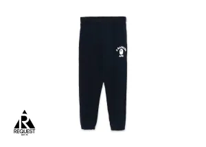 BAPE College Wide Fit Sweatpants "Navy"