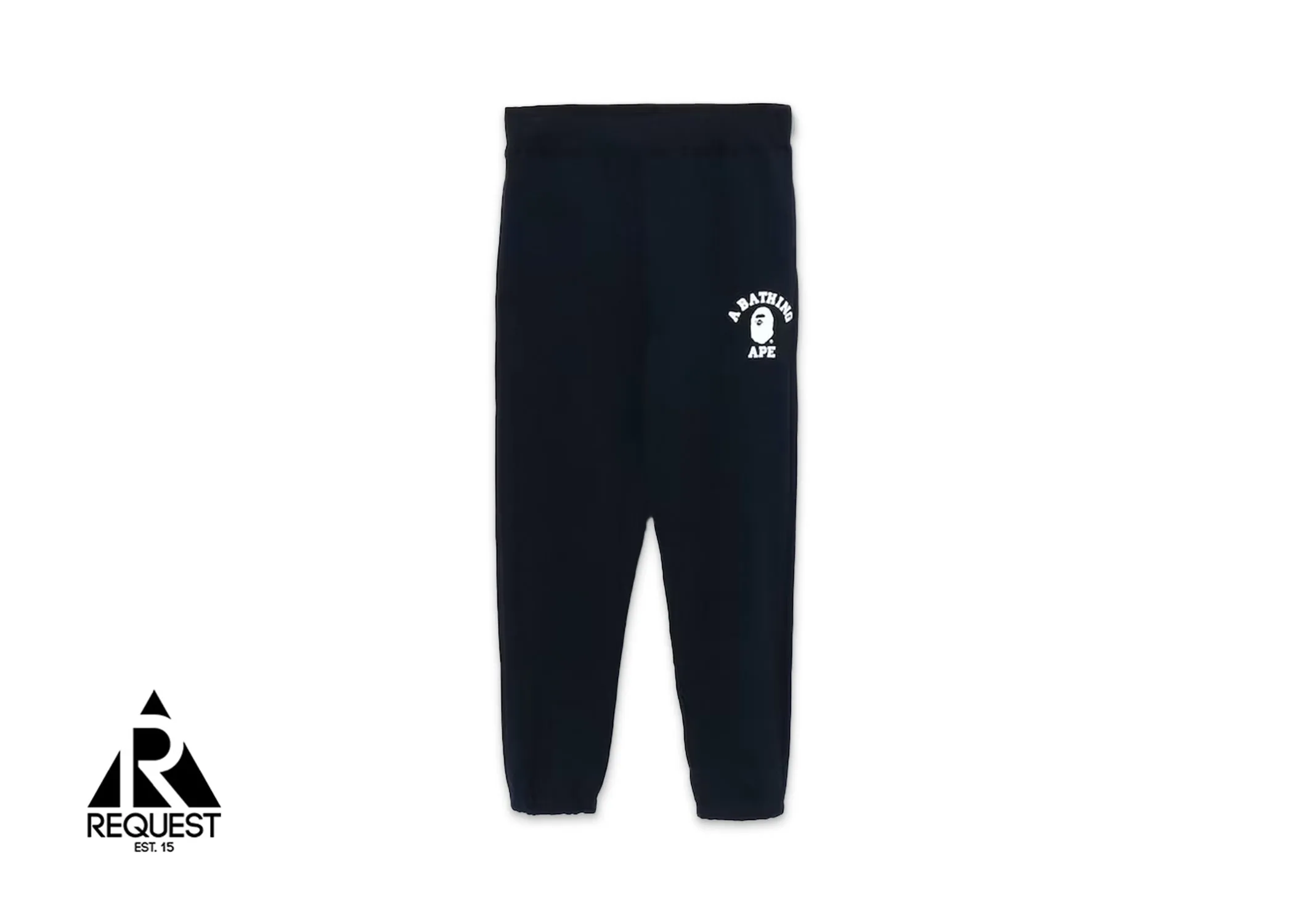 BAPE College Wide Fit Sweatpants "Navy"
