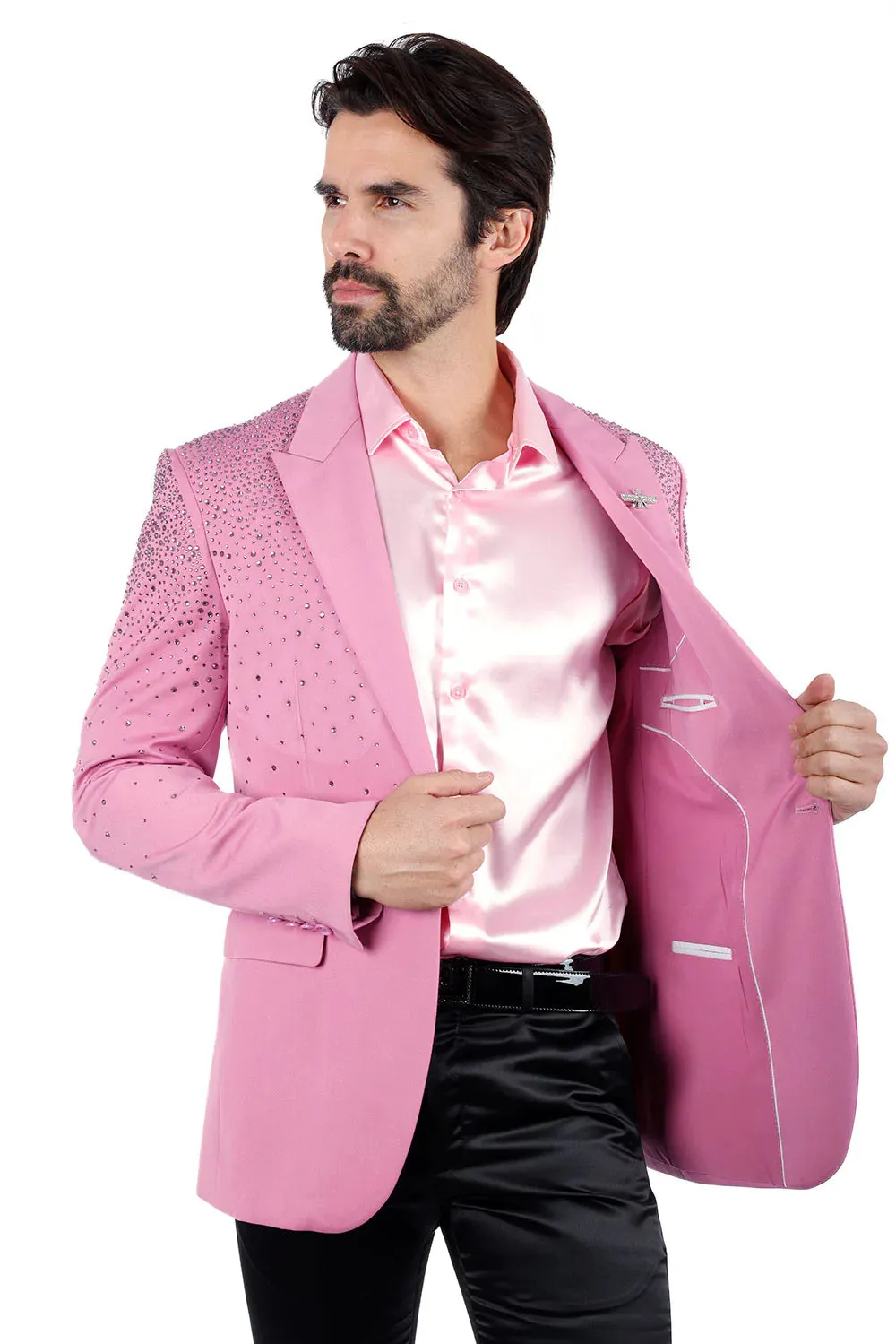Barabas Rhinestone Slim Fit Tuxedo 2BLR6