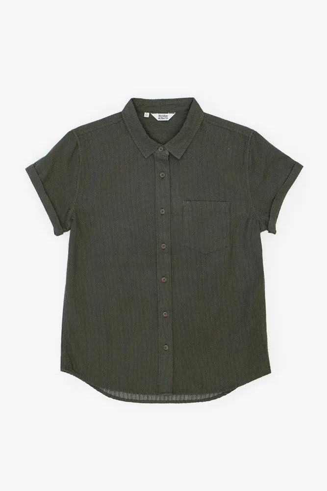 Bea Shirt / Dark Olive Dobby