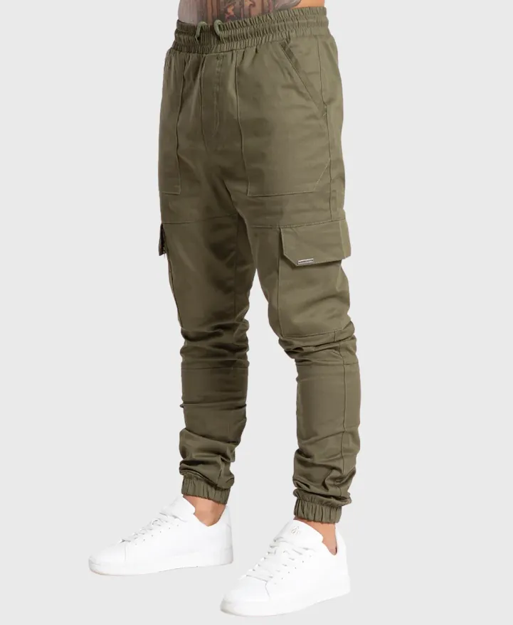 Bee Inspired Lyndon Cargo Pants Khaki