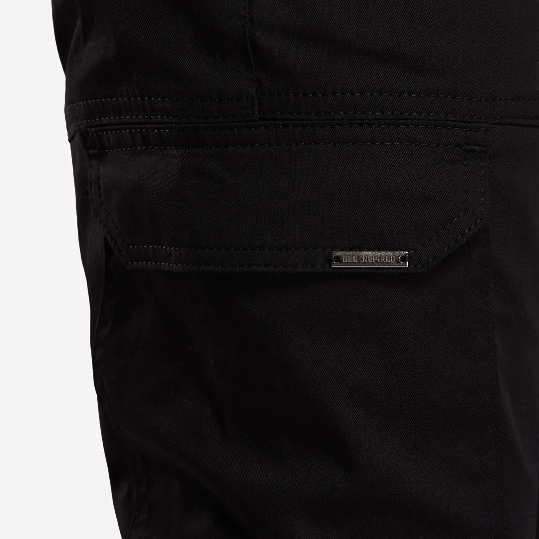 Bee Inspired Rivero Cargo Pants Black