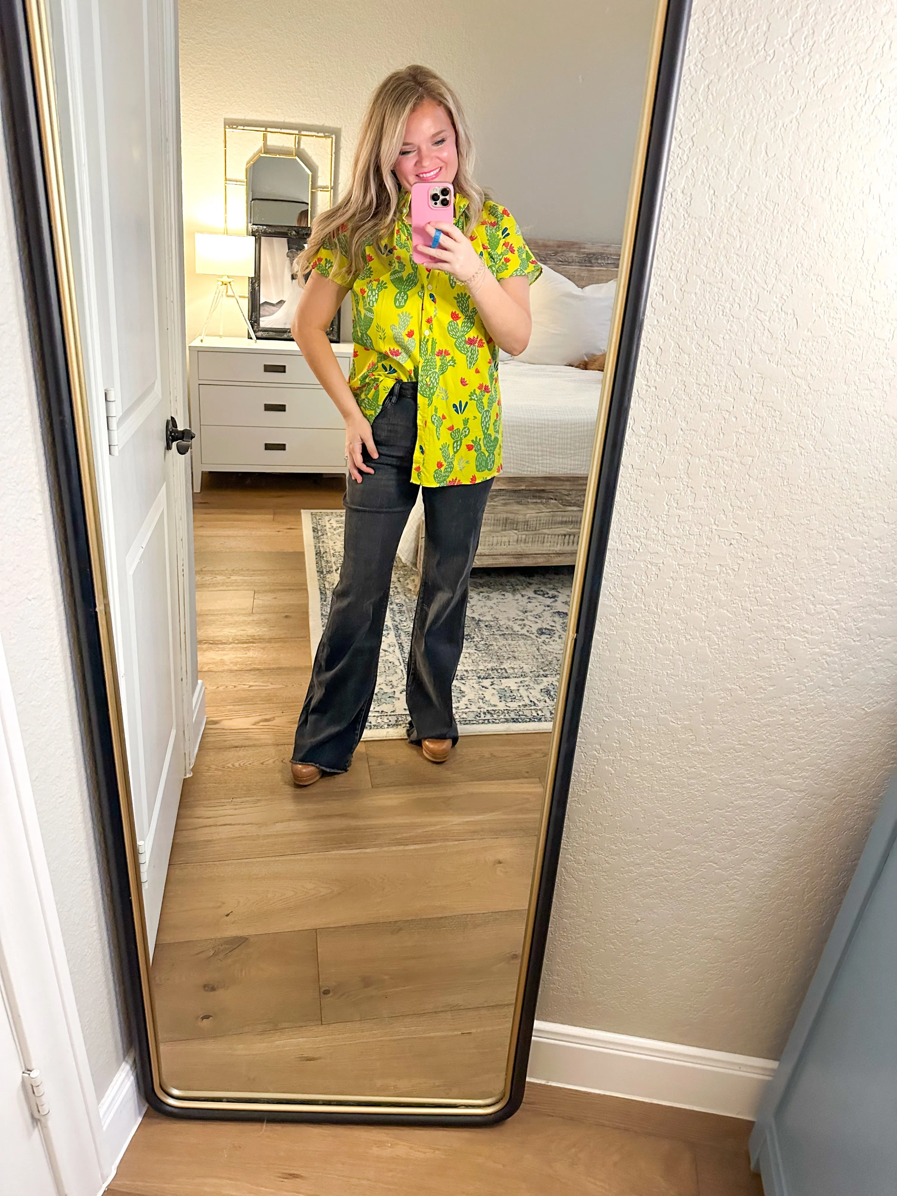 Black High Waisted Flare Jeans