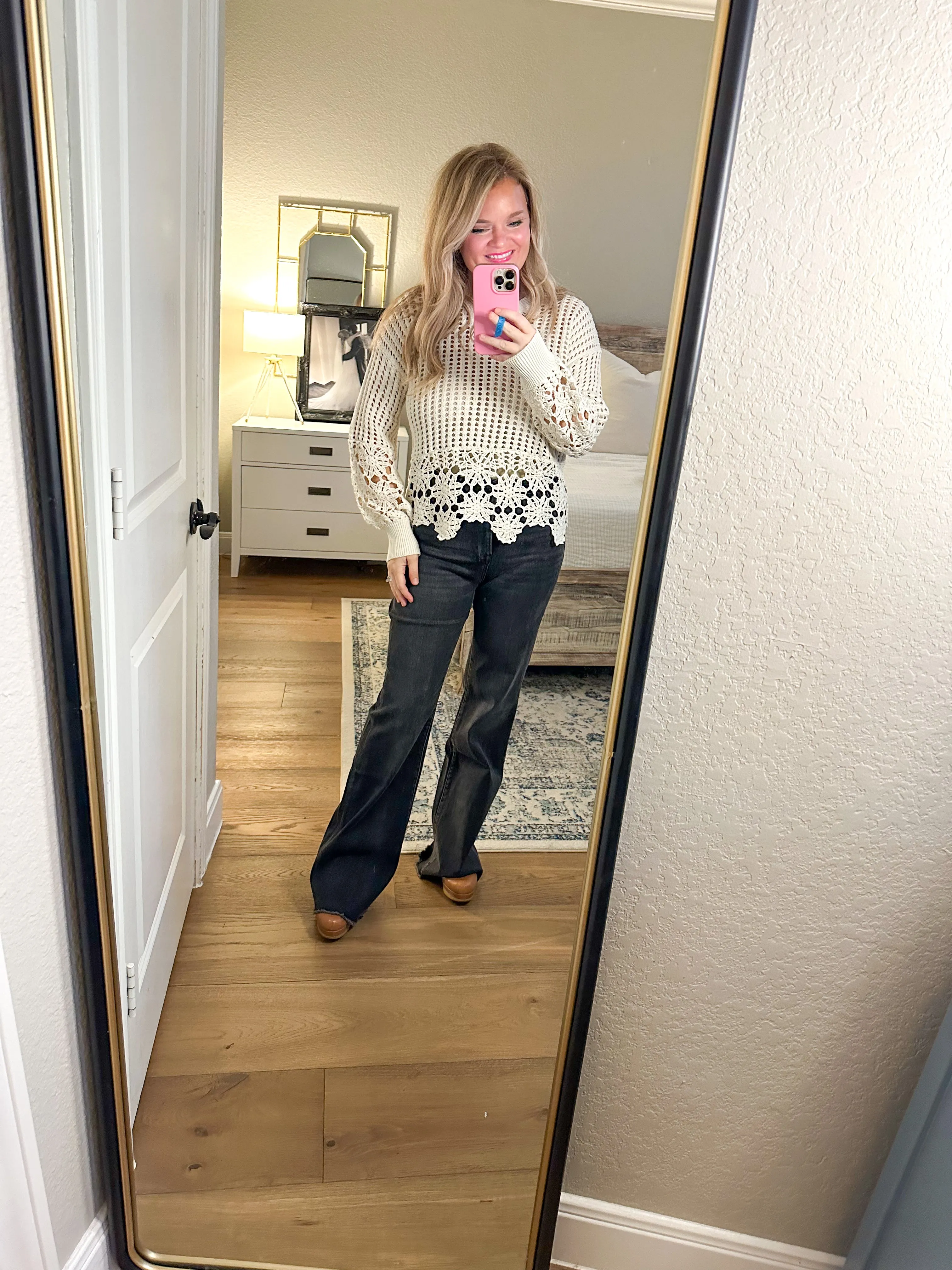 Black High Waisted Flare Jeans