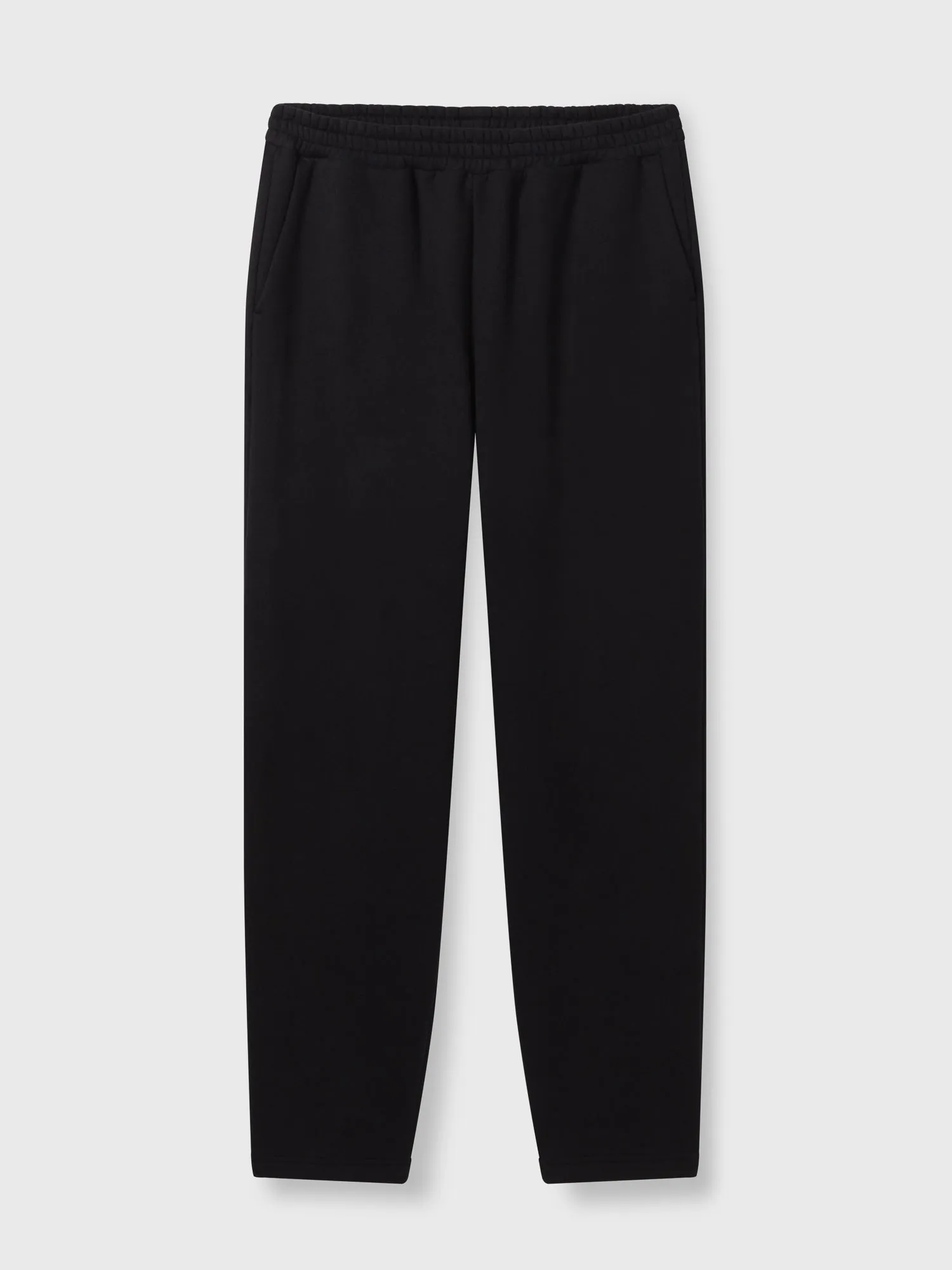 Black Organic Cotton Straight-Leg Sweatpants