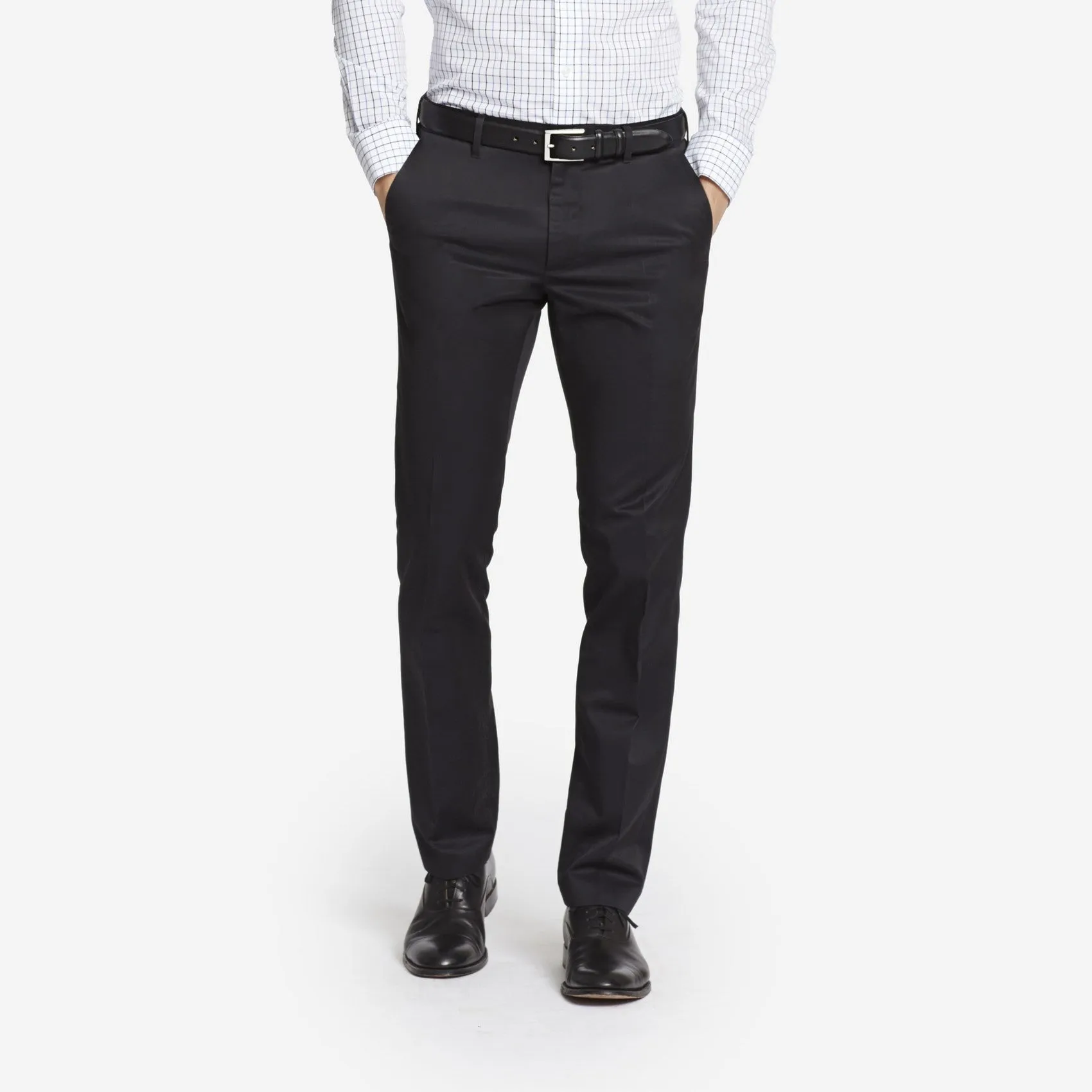 Black Tailored Chinos