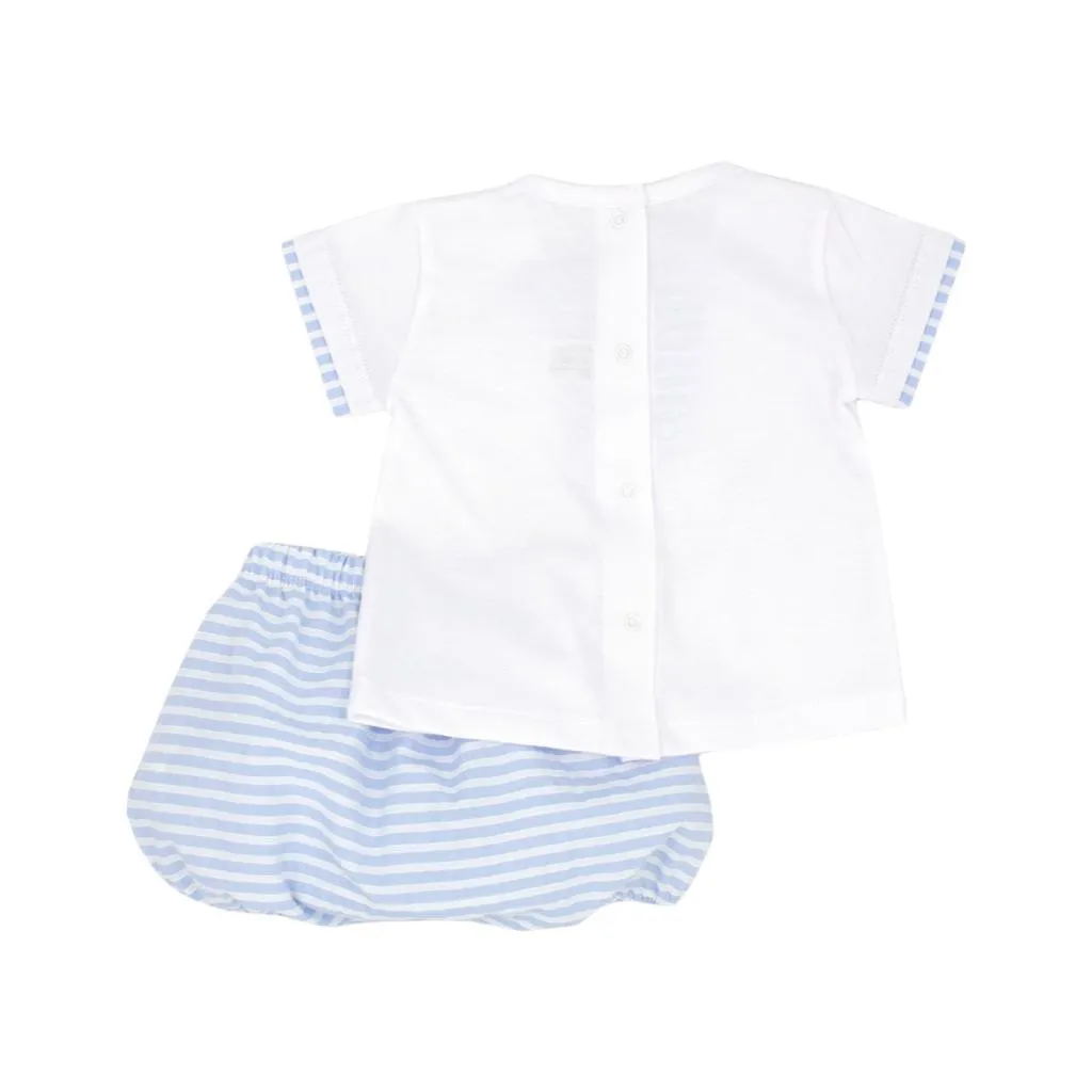 Blue & White Jam Pant set