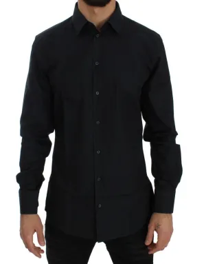 Blue Cotton GOLD Slim Fit Dress Shirt