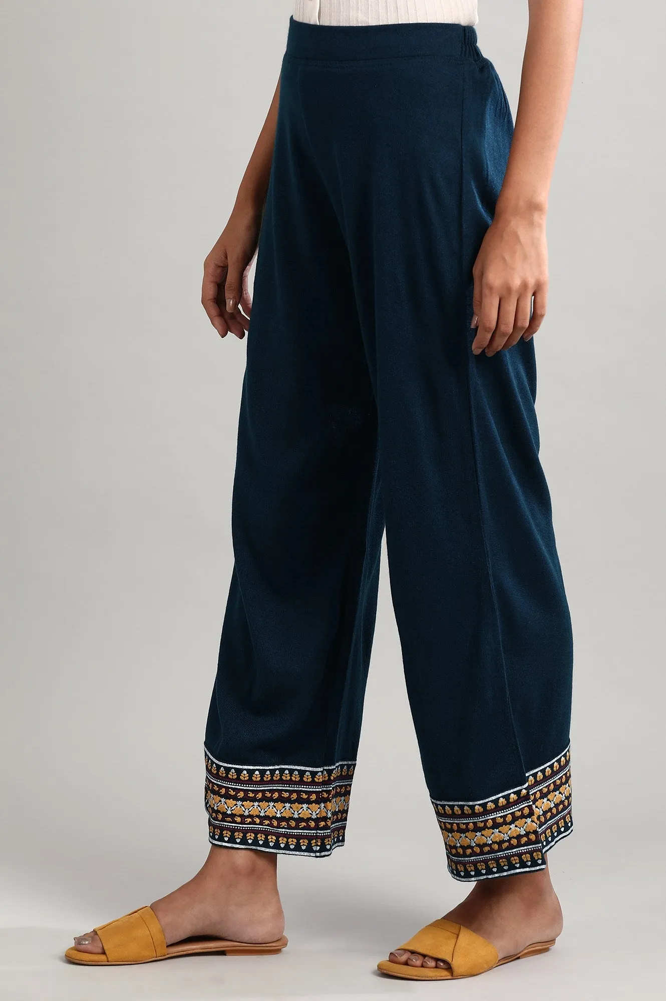 Blue Printed Winter Palazzo