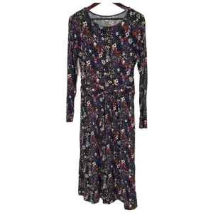 Boden Abigail Floral Purples, Pinks, White Jersey Knee Length Dress Size 12L