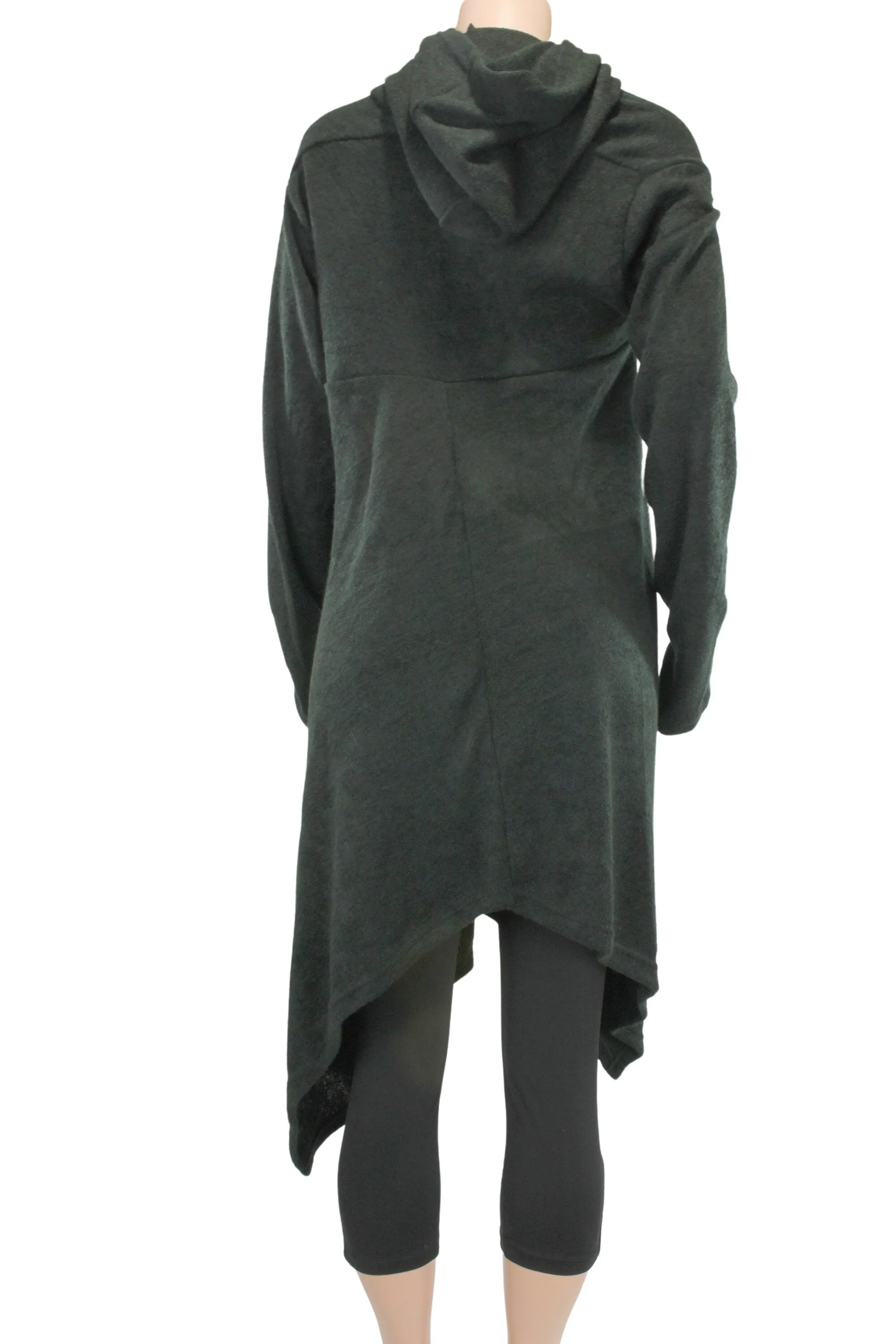 Bohemian Jacket // Hoodie Shawl Jacket with Hand Warmers // Hippie Cardigan // Fall Jacket //Pullover Hoodie Cloak//Winter hoodie jacket/