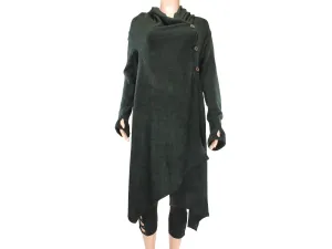 Bohemian Jacket // Hoodie Shawl Jacket with Hand Warmers // Hippie Cardigan // Fall Jacket //Pullover Hoodie Cloak//Winter hoodie jacket/