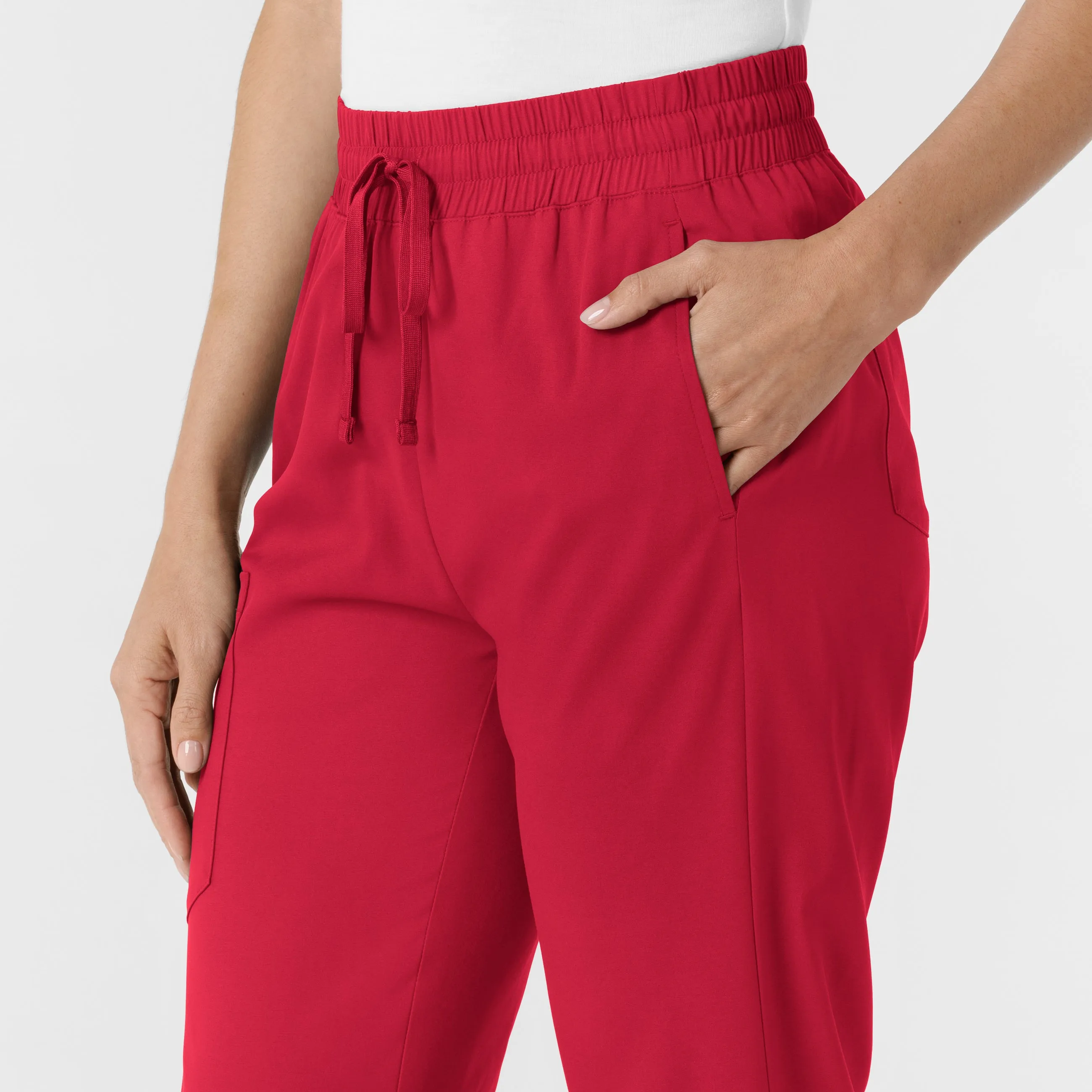 Boundless 5251 Bootcut Scrub Pants Red