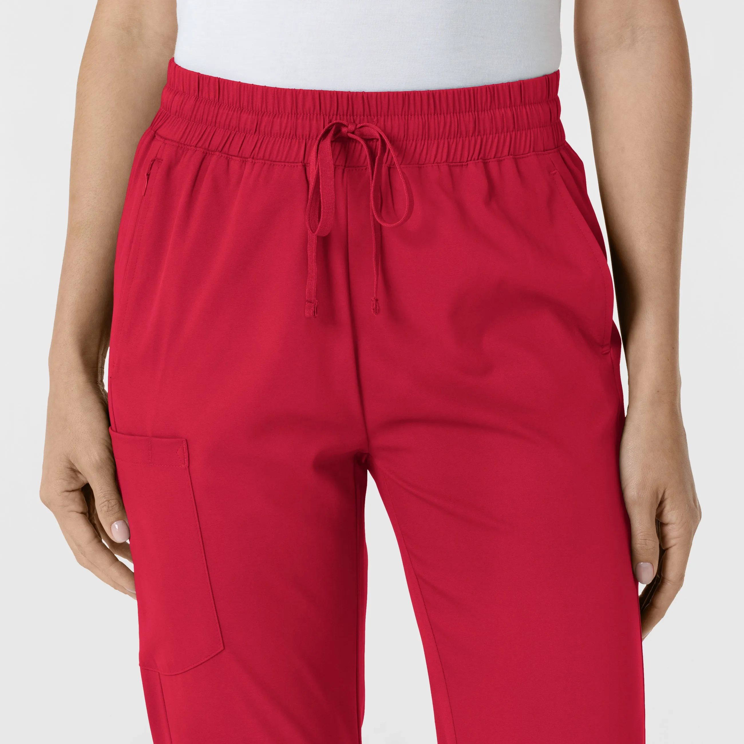 Boundless 5251 Bootcut Scrub Pants Red
