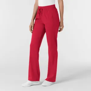 Boundless 5251 Bootcut Scrub Pants Red