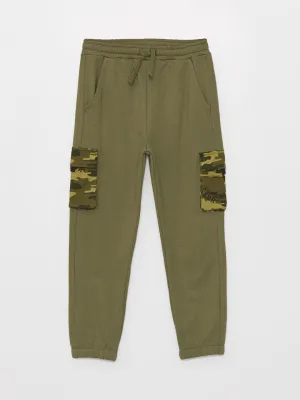 Boys' Cargo Sweatpants With Elastic Waist