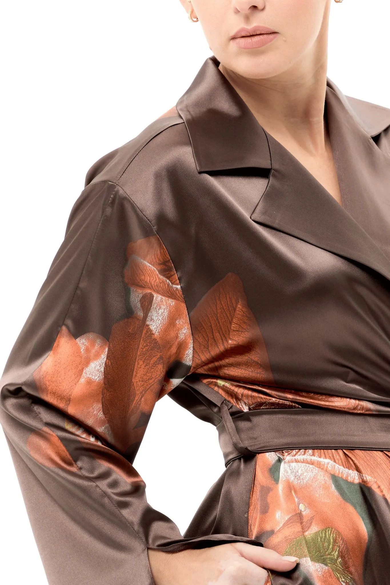 Bronze Elegance Pantsuit Set
