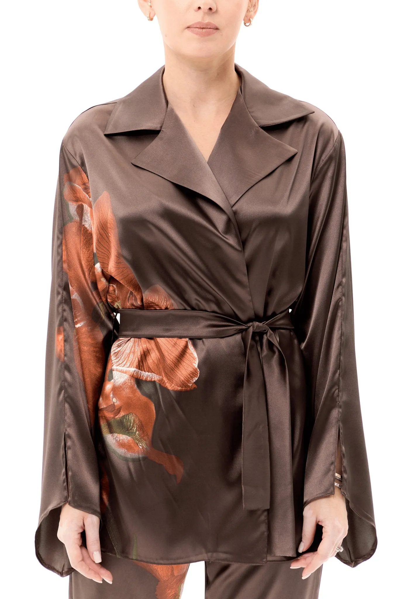 Bronze Elegance Pantsuit Set
