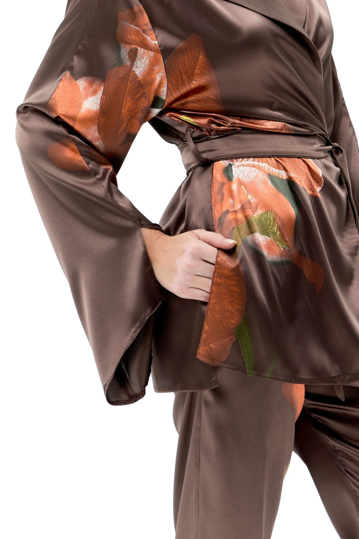 Bronze Elegance Pantsuit Set