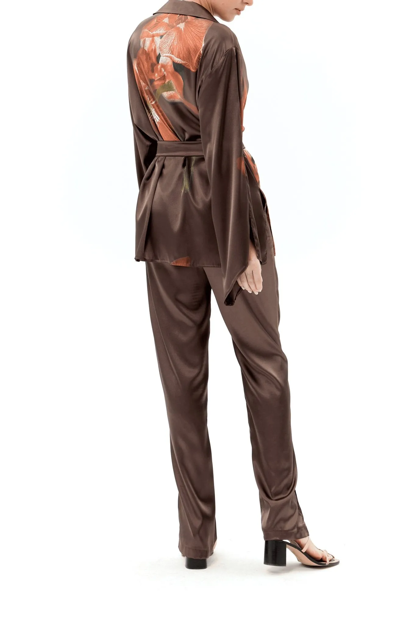 Bronze Elegance Pantsuit Set