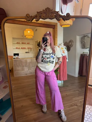 Bubblegum Mineral Wash Pants
