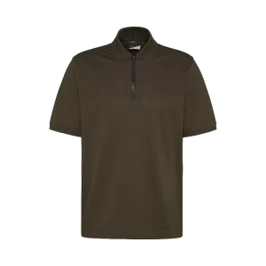 Bugatti Polo shirt With zip in olive