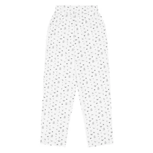 Butterfly Print Joggers | Black | Made from Recycled Materials