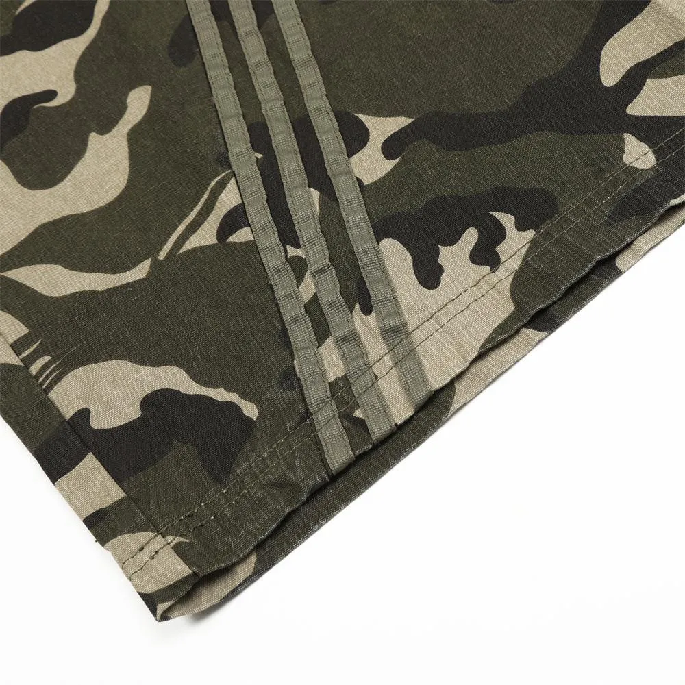 Camouflage Overalls Men's Loose High Street Design Sense Pocket Wide Leg Straight Trousers Outdoor Camouflage Casual Trendy Pants